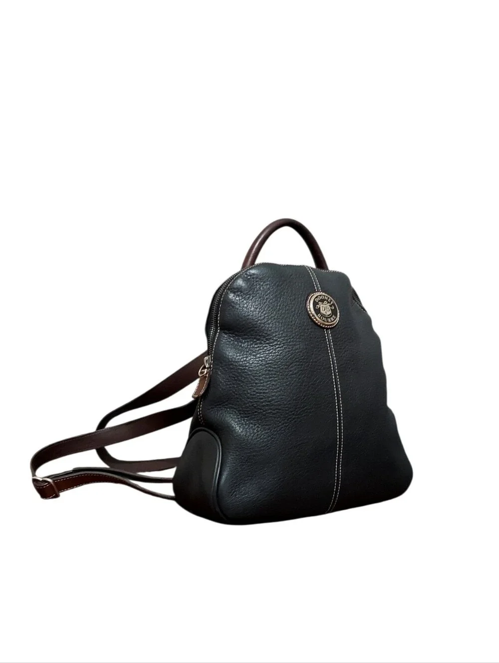 dooney and bourke black leather backpack Nylon Flap From Dooney Dooney and Bourke Backpack -